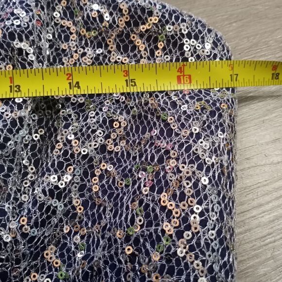 Sequin Hearts Fairycore Tube Party Dress Size 13 Dark Navy NWT - Picture 9 of 9